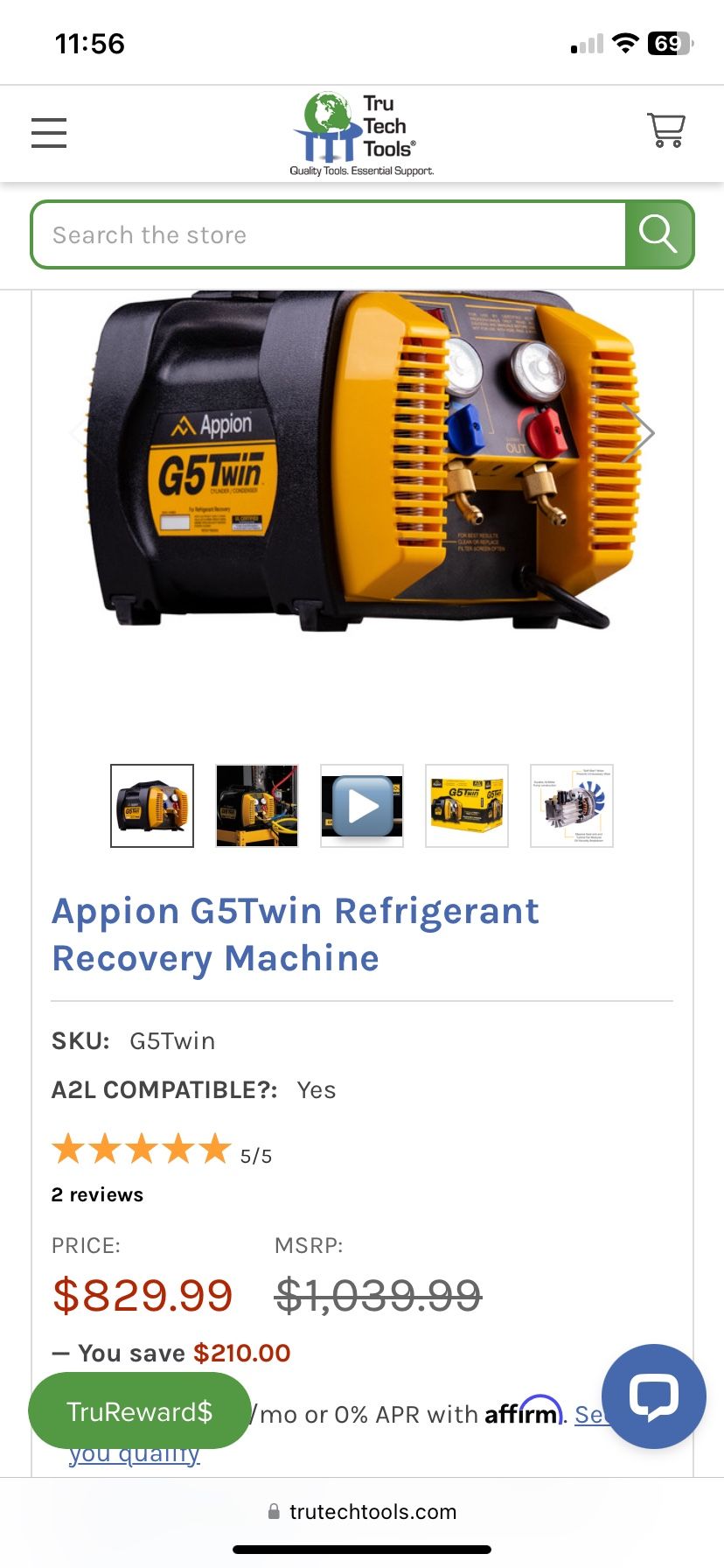 Appoin G5Twin Refrigerant Recovery Machine