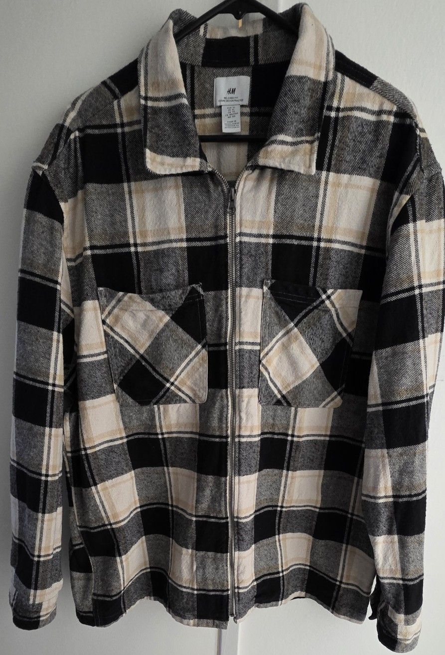 H & M Men's Plaid Jacket