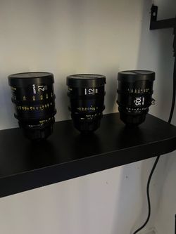 DZOFilm Vespid Prime Lens Set (12mm, 21mm & 105mm) Sony E Mount – Excellent Condition