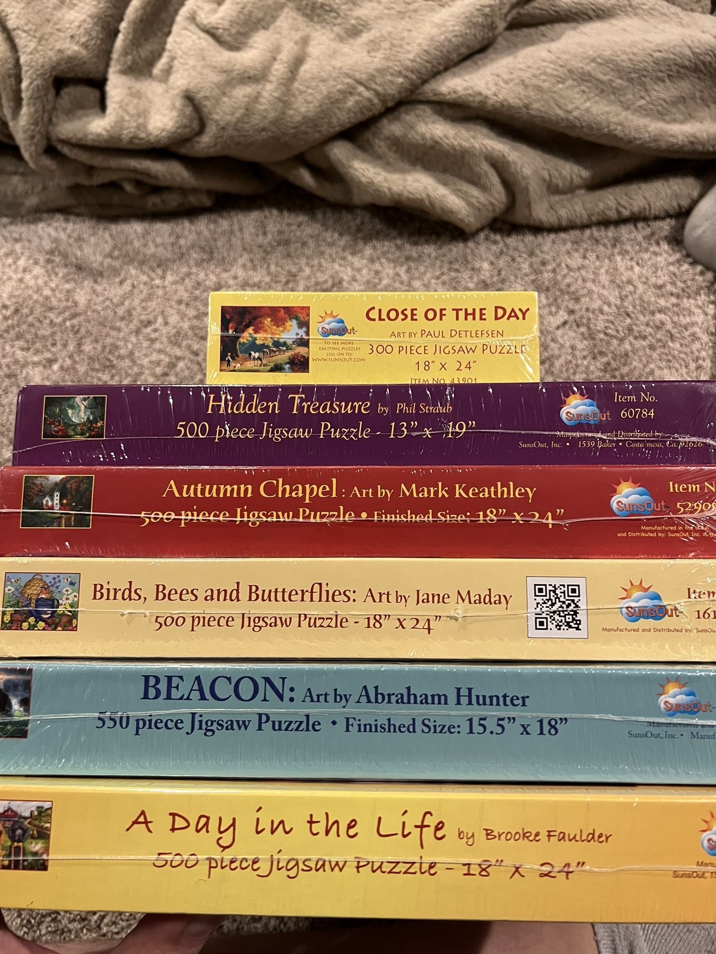 Brand New Hard To Find Sunsout Puzzles Made In USA