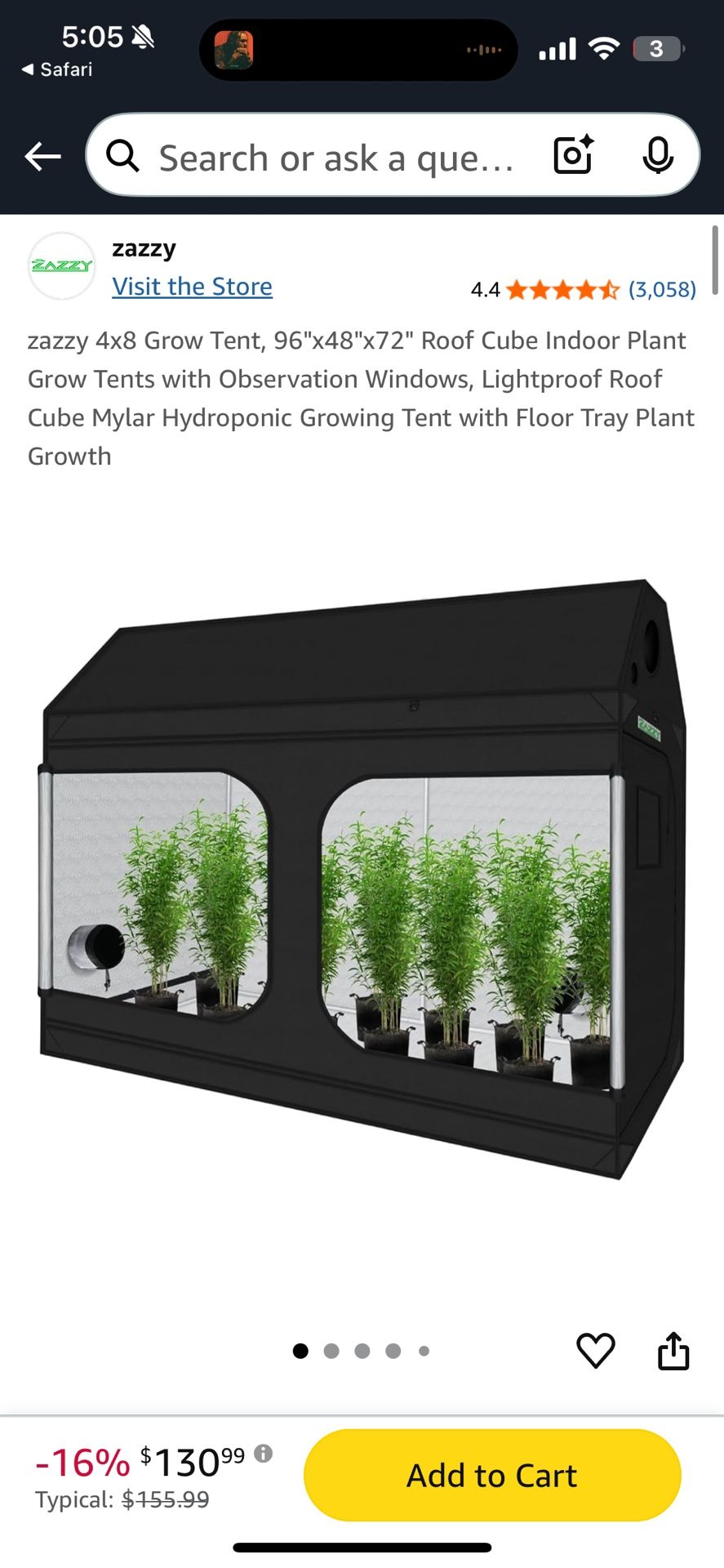 Zaazzy Grow Tent