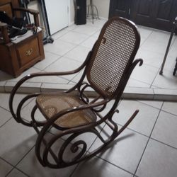 Wicker Rocker by Thonetnew