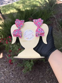 Day Of The Dead Color Pink Girls Hair Bows Size Small 