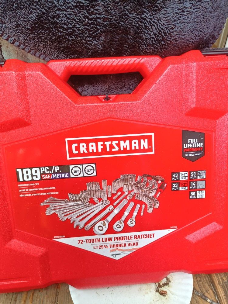 189 piece Craftsman Tool Set