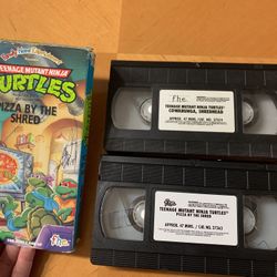 Teenage Mutant Ninja Turtles VHS Tapes vintage set of 2 pick up Coral Springs 33071