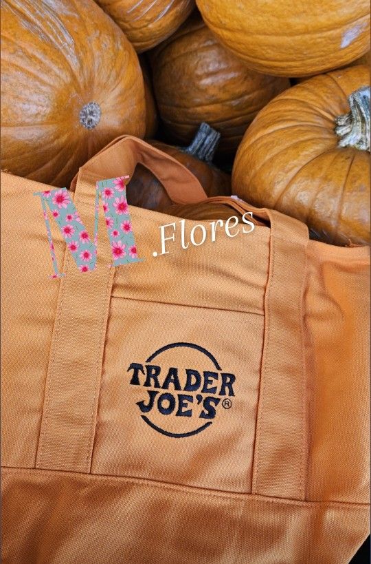 $15 New Trader Joe's Orange Halloween Tote Bag