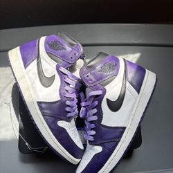Jordan 1 Retro High Court Purple White💜