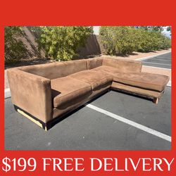 2 piece sectional couch sofa recliner (FREE CURBSIDE DELIVERY INCLUDED)