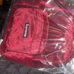 Supreme Leapord Velvet Bag 