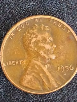 1958 Wheat Penny With Errors, As "L" On Rim