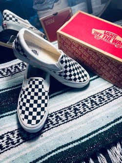 🔥 Vans Classic Checkerboard Slip-On – Men’s Size 9.5 – Like New 🔥