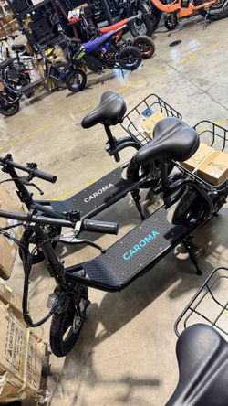 Electric scooter with seat