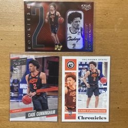 CADE CUNNINGHAM 5 CARD ROOKIE LOT 
