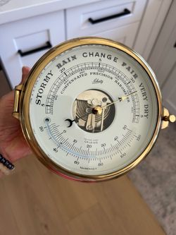 Vintage Schatz Brass Precision Barometer (Made in West Germany)
