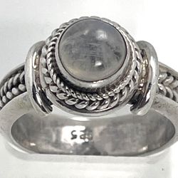 Moonstone Silver Ring 