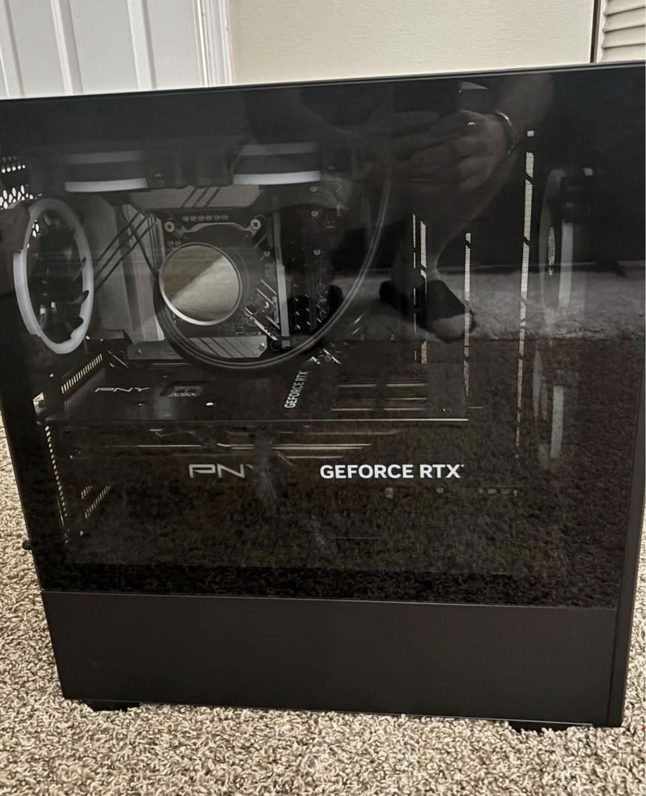 CyberPowerPC GAMER SUPREME RTX 4080 gaming PC with curved gaming monitor
