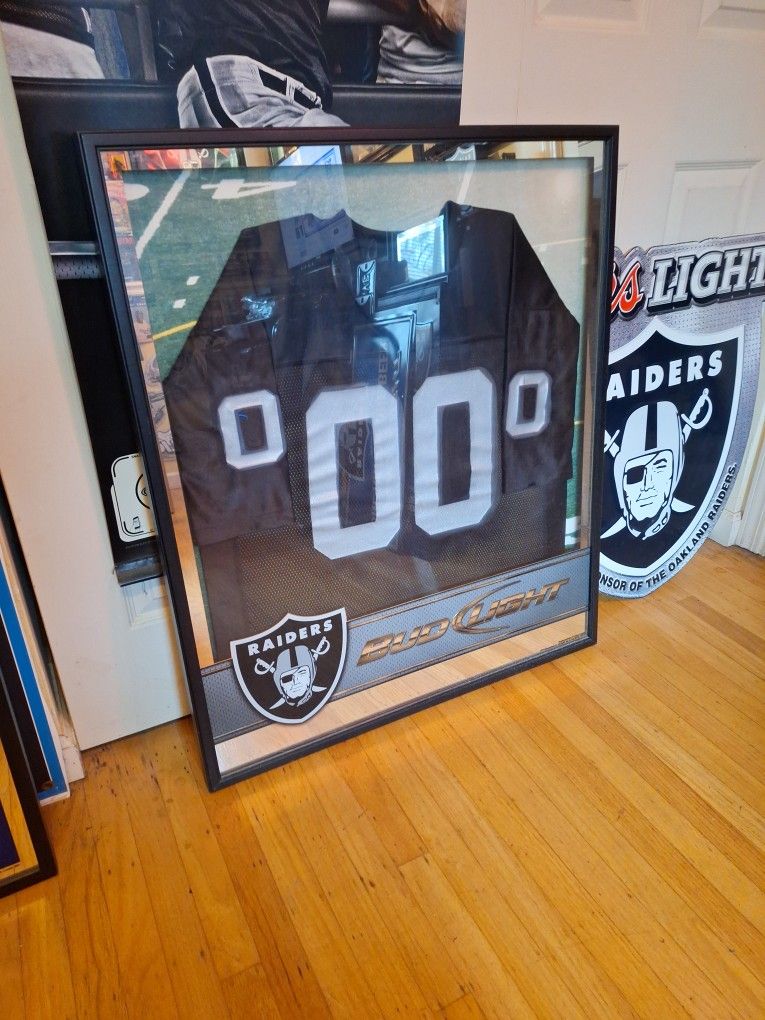 Limited Edition Bud Light Raiders Framed Jersey