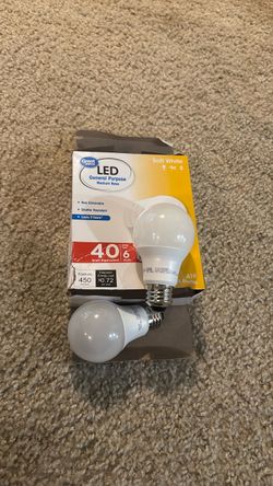 2 soft white LED light bulbs