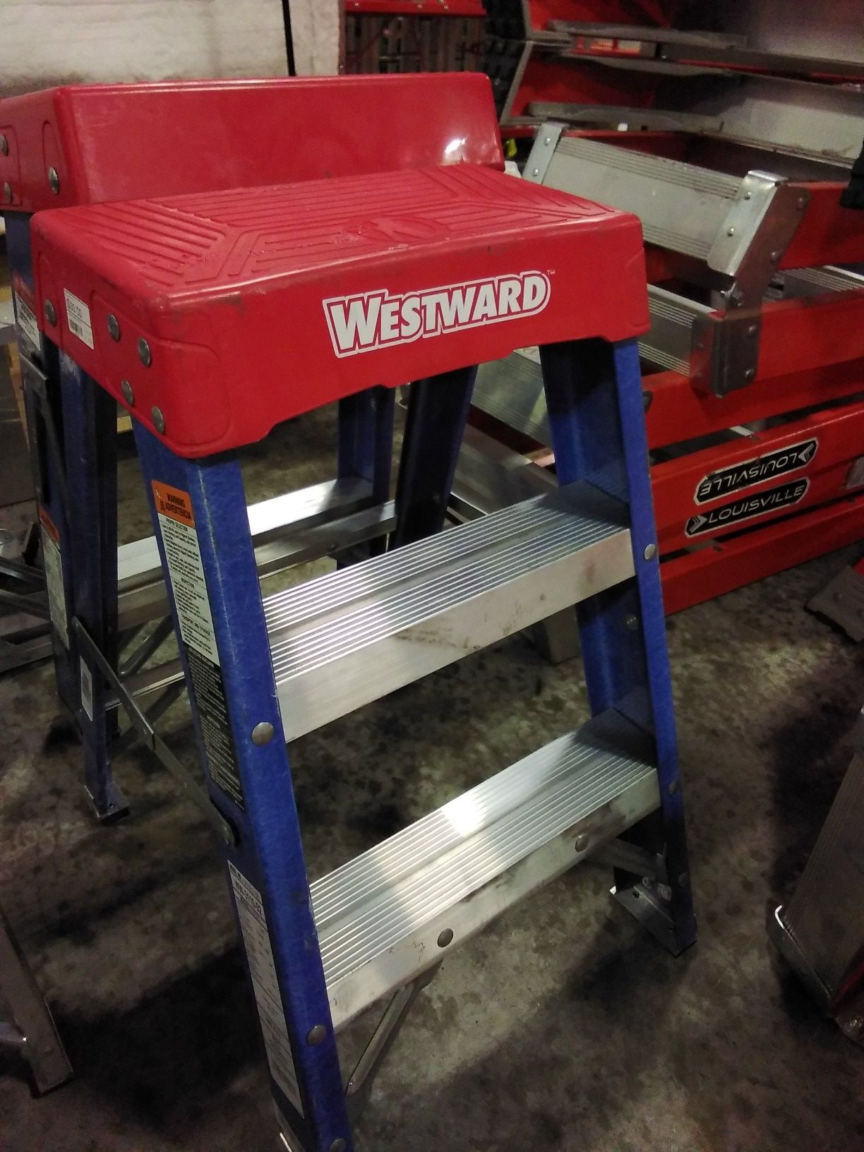 Westward 2ft Fiberglass Step Ladder