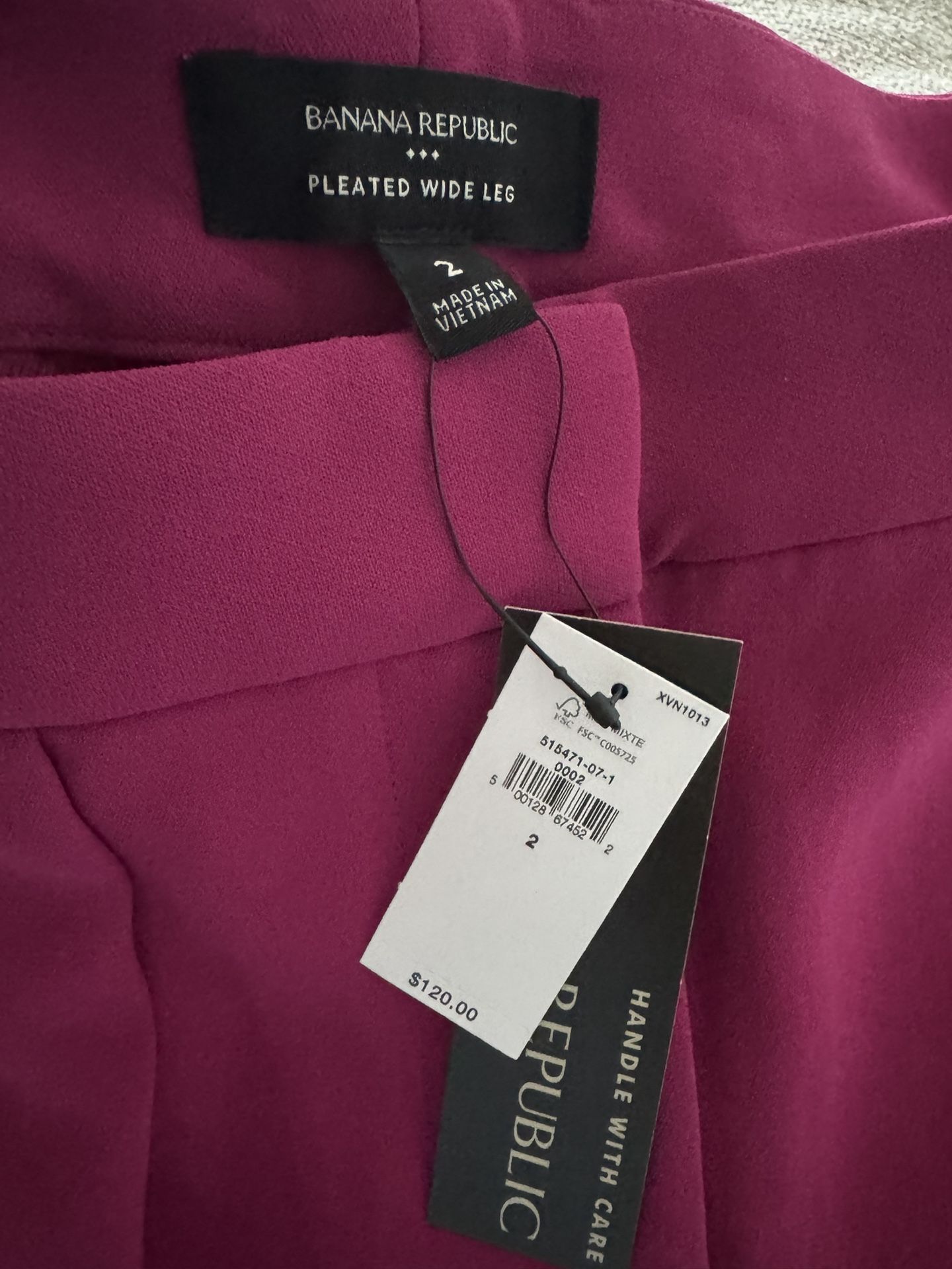 Brand New Fuschia Wide Leg Pants