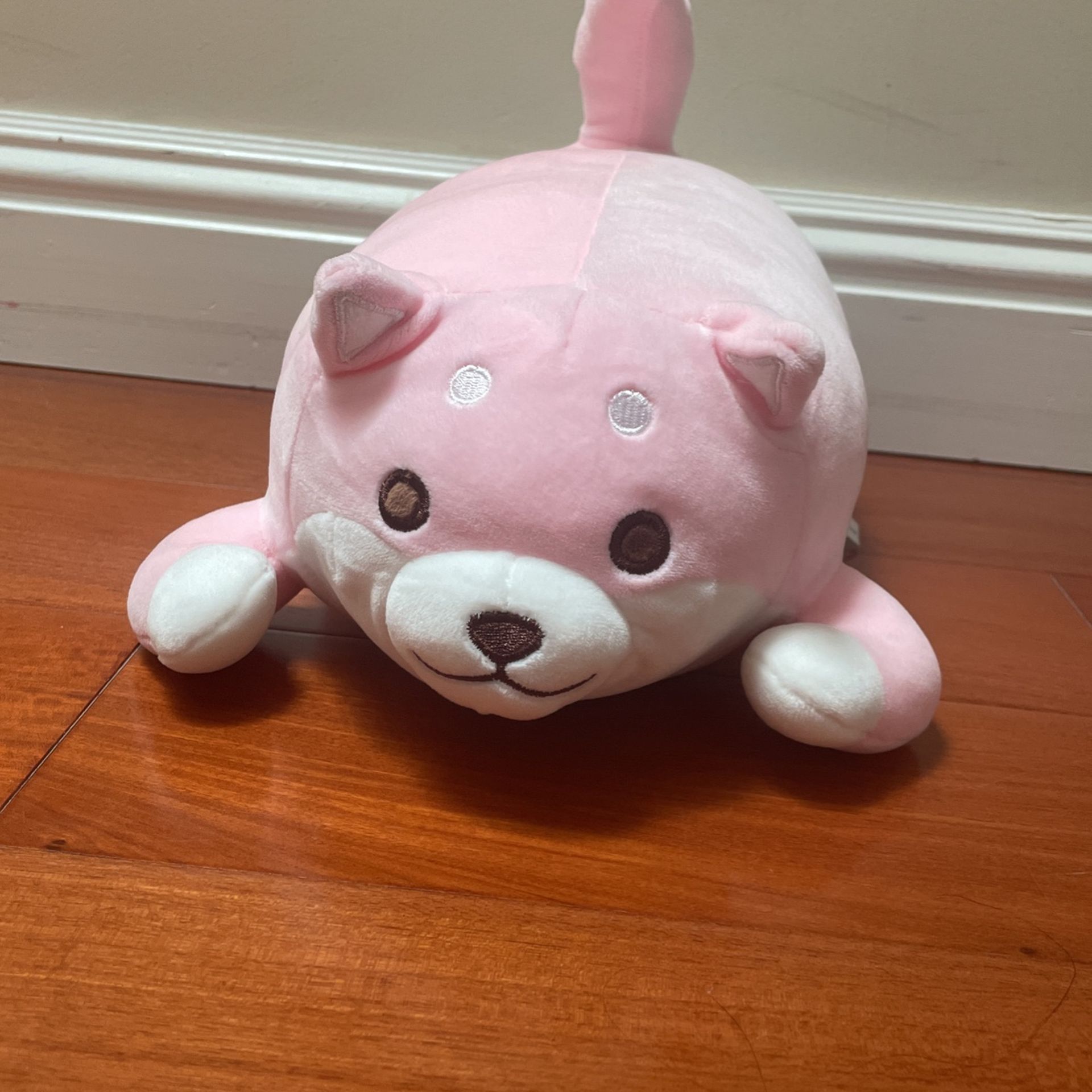 Pink Dog Plushie