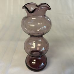 MCM Amethyst Art Glass Vase