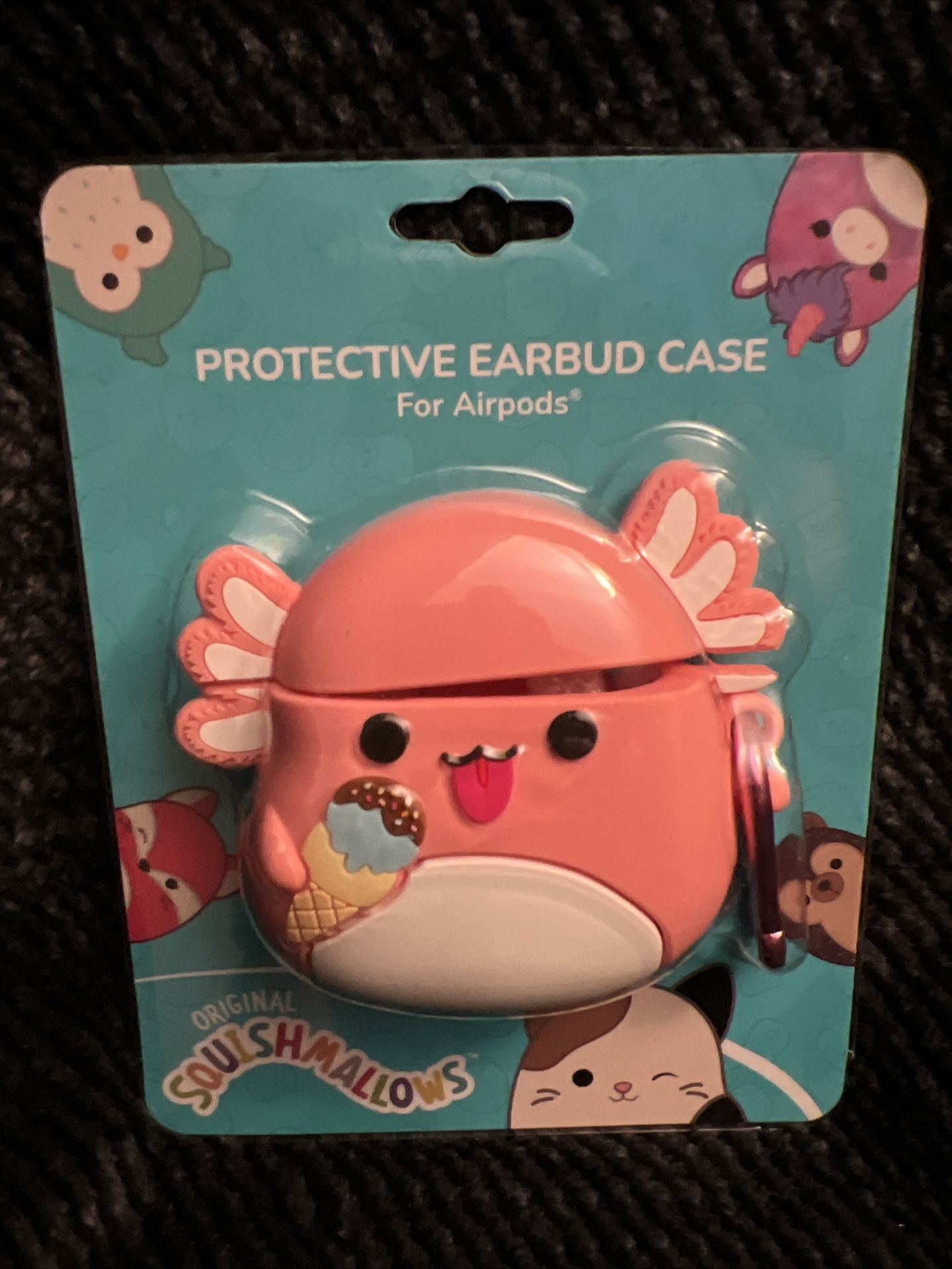 Squishmallows Archie AirPod Headphones Case Fits Gen 1, 2 with Clip