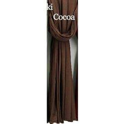 Womens Cocoa Color Premium Jersey Hijab