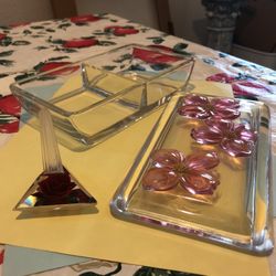 Rare Vintage Glass Jewelry Box/Ring Holder