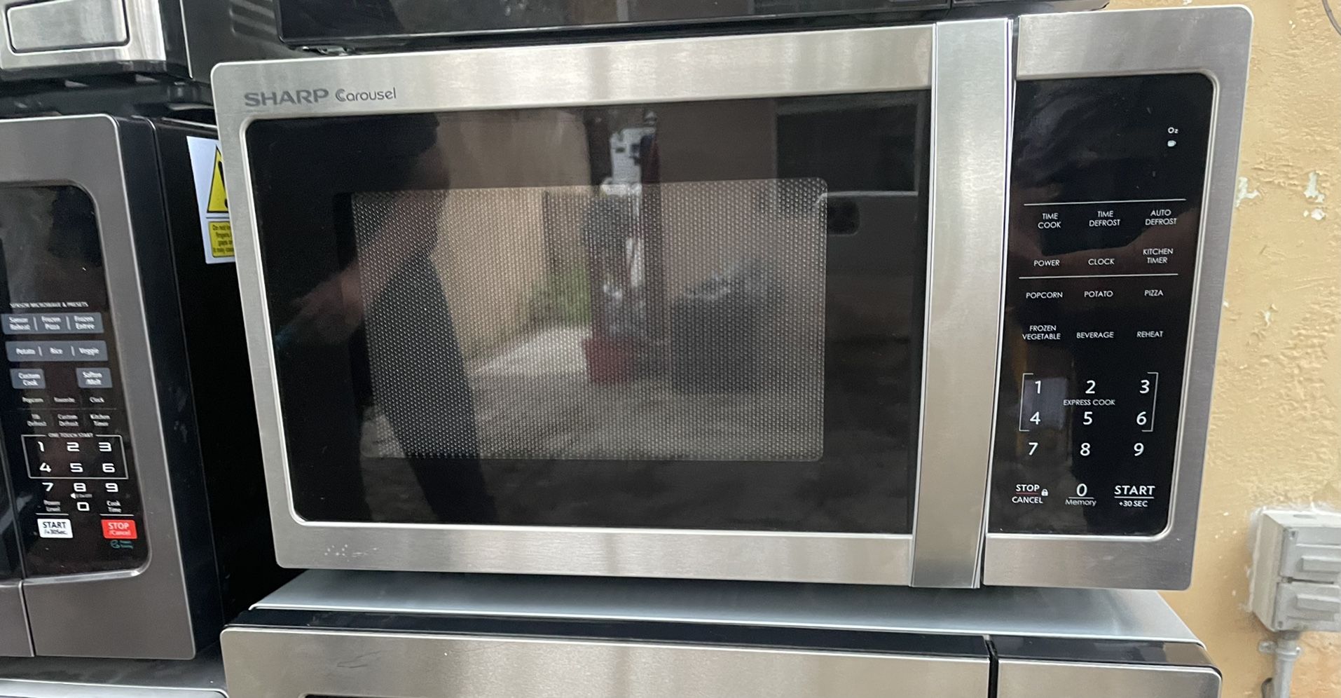 Sharp Carrousel Stainless Steel Microwave