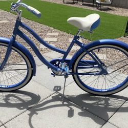 Blue Cruiser Bicycle - Cranbrook 24G
