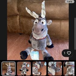 Disney Scentsy Buddy Frozen Sven the Reindeer PLUSH 18" With Scent Pack