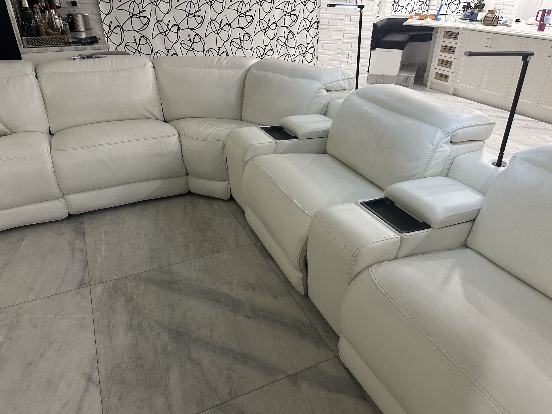 White Leather Couch