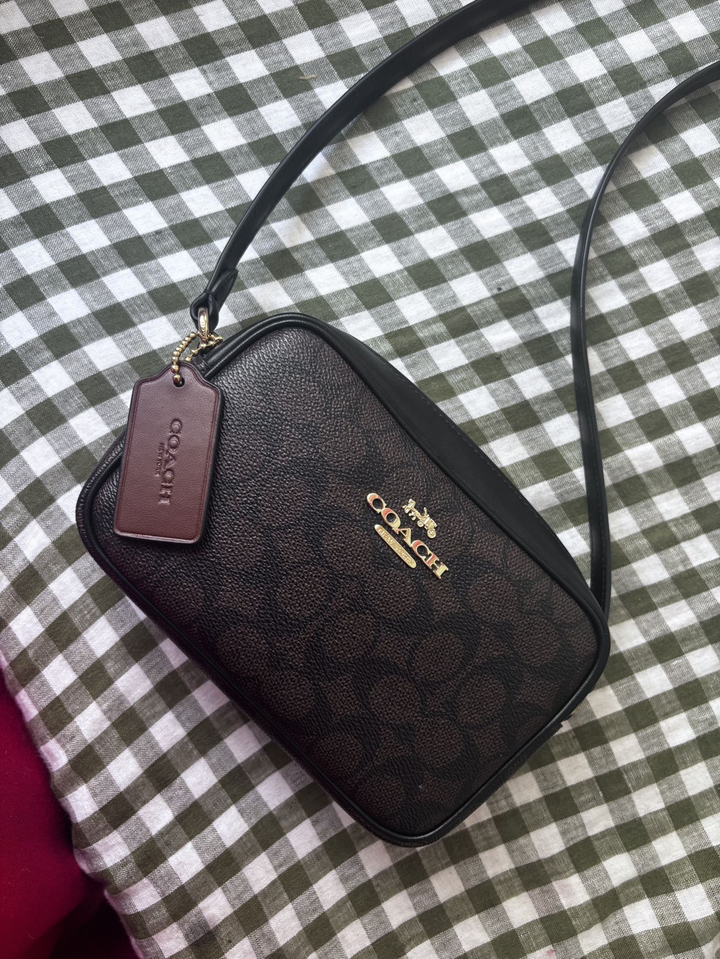 Coach Mini Jamie Camera Bag In Signature Canvas