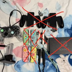 Nintendo Switch Controllers and Accessories Lot