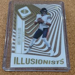 2021 Illusions Justin Fields Rookie Illusionists Clear Acetate