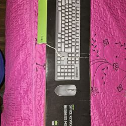 Wired keyboard with mouse