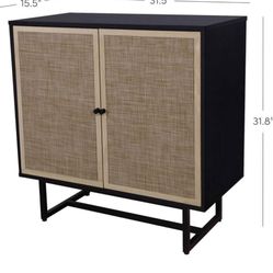 Nathan James - Rattan Storage Cabinet / Entry Table 