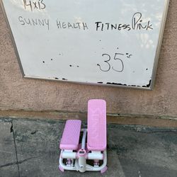 Sunny Health Fitness Pink Steps