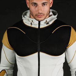 Size XS SuperX White Ranger Power Rangers Hoodie Jacket Mens Size  Tommy