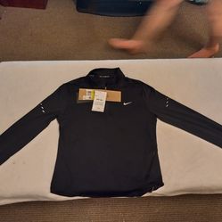 Black Nike turtle neck with zipper longsleeve