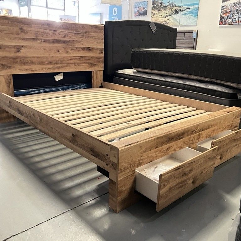 Ashley Furniture brand new platform bed frames with Storage Drawers!