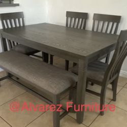 Dining Table Set With Bench