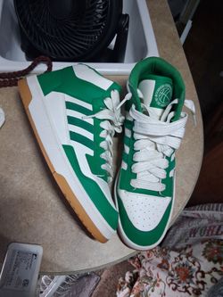 Adidas High-Top Sneakers Green and White