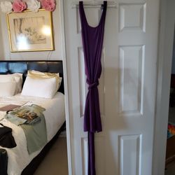 Purple Cool Days Jersey Dress Size M