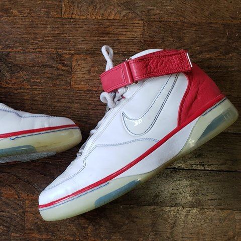 2008 Nike Air Force 25 Mens 13 White/varsity Red 315015-111 zoom basketball . Condition is Pre-owned.