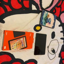 Amazon kindle Fire Hd 10 32 GB With Stitch Case