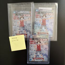 One Piece Monkey D. Luffy US Voyage College Basketball Promo Card Sealed