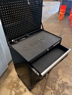 Husky Rolling Tool Cart with Pegboard