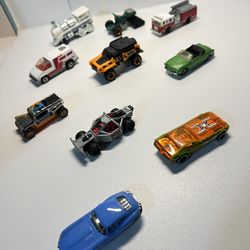 Mattel Car Lot Vintage   Mattel 10 pieces 